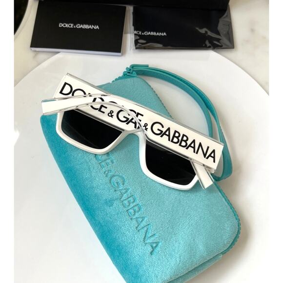 NEW Dolce Gabbana DG6184 White Sunglasses - Picture 1 of 9